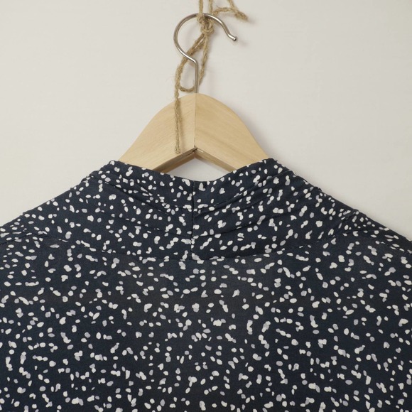 French Connection Polka Dot Jersey Dress Size L - Picture 8 of 10